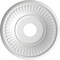 Ekena Millwork Berkshire PVC Ceiling Medallion (Canopies up to 7"), 16"OD x 3 1/2"ID x 1"P, Bright Coat Aluminum CMP16BEBAL - alternate 4